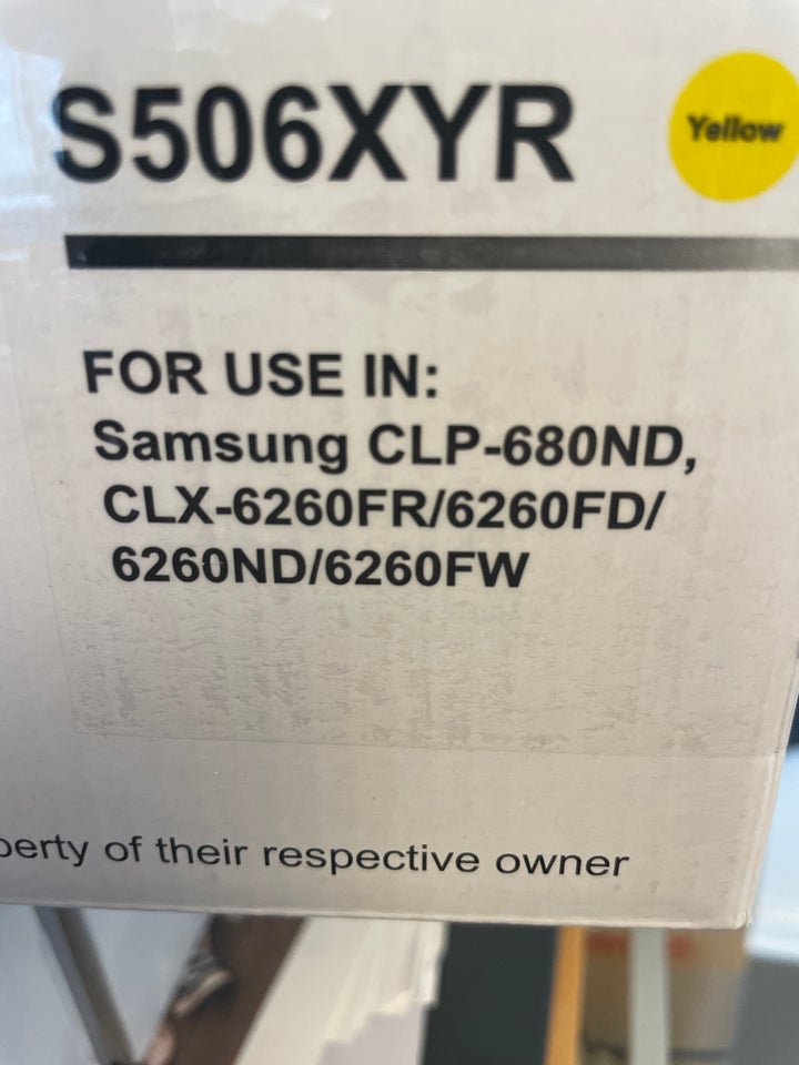 Laser toner til Samsung CLP og CLX