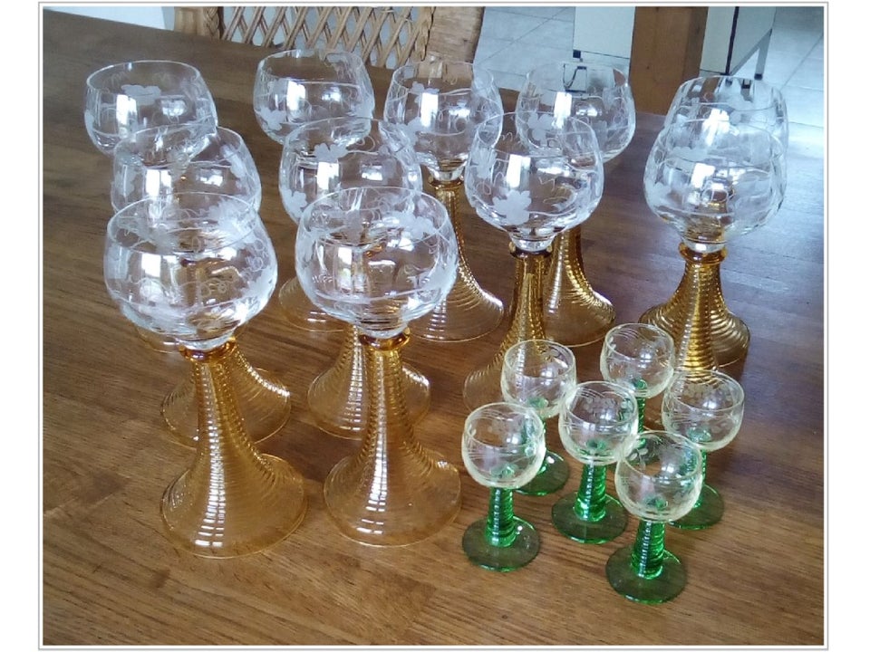 Glas, vinglas, skåle og sylteglas