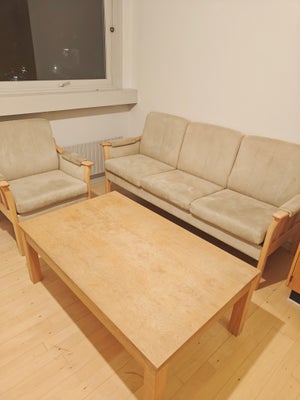 Sofa, velour, 4 pers.