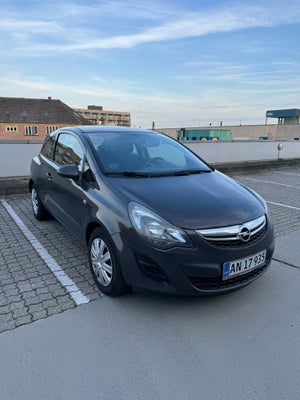 Opel Corsa, 1,0 12V Enjoy, Benzin, 2014, km 166000, gråmetal, 3-dørs, Opel Corsa fra 2014 - 65hk - G