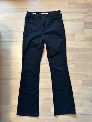 Jeans, Levis , str. 26,  Sort ,  Næsten som ny, Levis jeans model 725 High rise bootcut i str. 26. 
