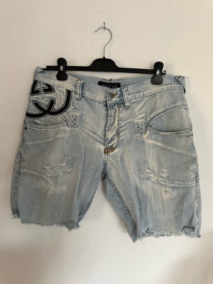 Shorts, Gucci, str. 36,  Se foto,  Bomuld,  God men brugt, Originale Gucci shorts i skudt look. Med 