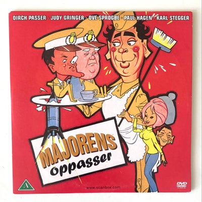 Majorens Oppasser, DVD, komedie, Se eller gense det danske lysspil / komedie fra 1964 med bl.a. Dirc