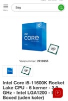 Intel I5-11600k, God