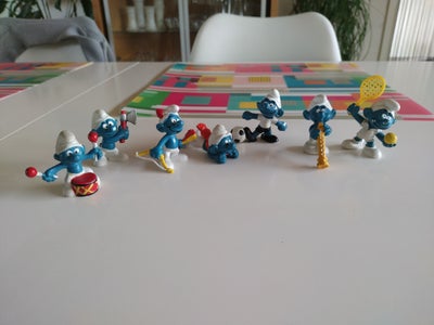 Smølfer, 7 stk samlet pris.