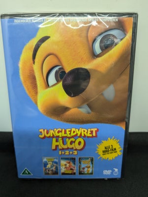 Jungledyret Hugo boks NY, DVD, tegnefilm, Helt ny boks med Jungledyret Hugo 1 + 2 + 3

Boksen er hel