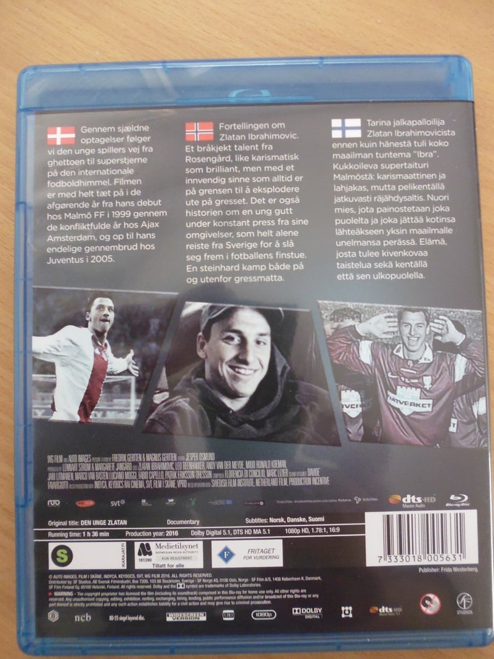 Den unge Zlatan, Blu-ray, dokumentar