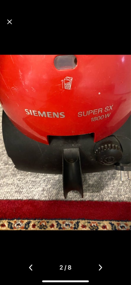 Støvsuger, Siemens Super SX, 1800 watt