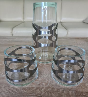 Glas, Vase, Stelton, Fin set med 2 små og 1 stor glasvaser fra Stelton. Alle 3 er ubrugt og som ny. 