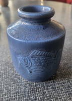 Keramik, Vase med fisk i relief, Wilhelm Kåge