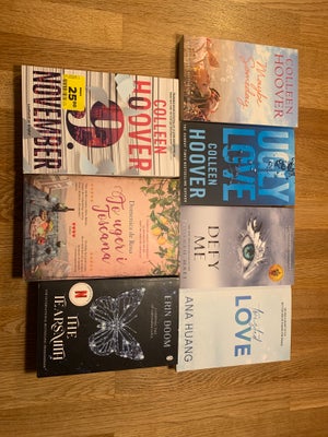 Diverse bøger , Colleen Hoover, Tahereh Mafi, Ana Huang, Erin Doom, genre: noveller, Diverse bøger t