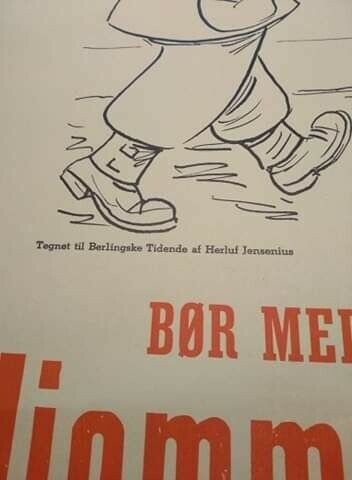 Original Hjemmeværnet plakat fra 1950'erne, Herluf