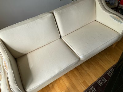 Sofa, stof, 2 pers., Flot sofa der er slidt - kan ses på billederne.