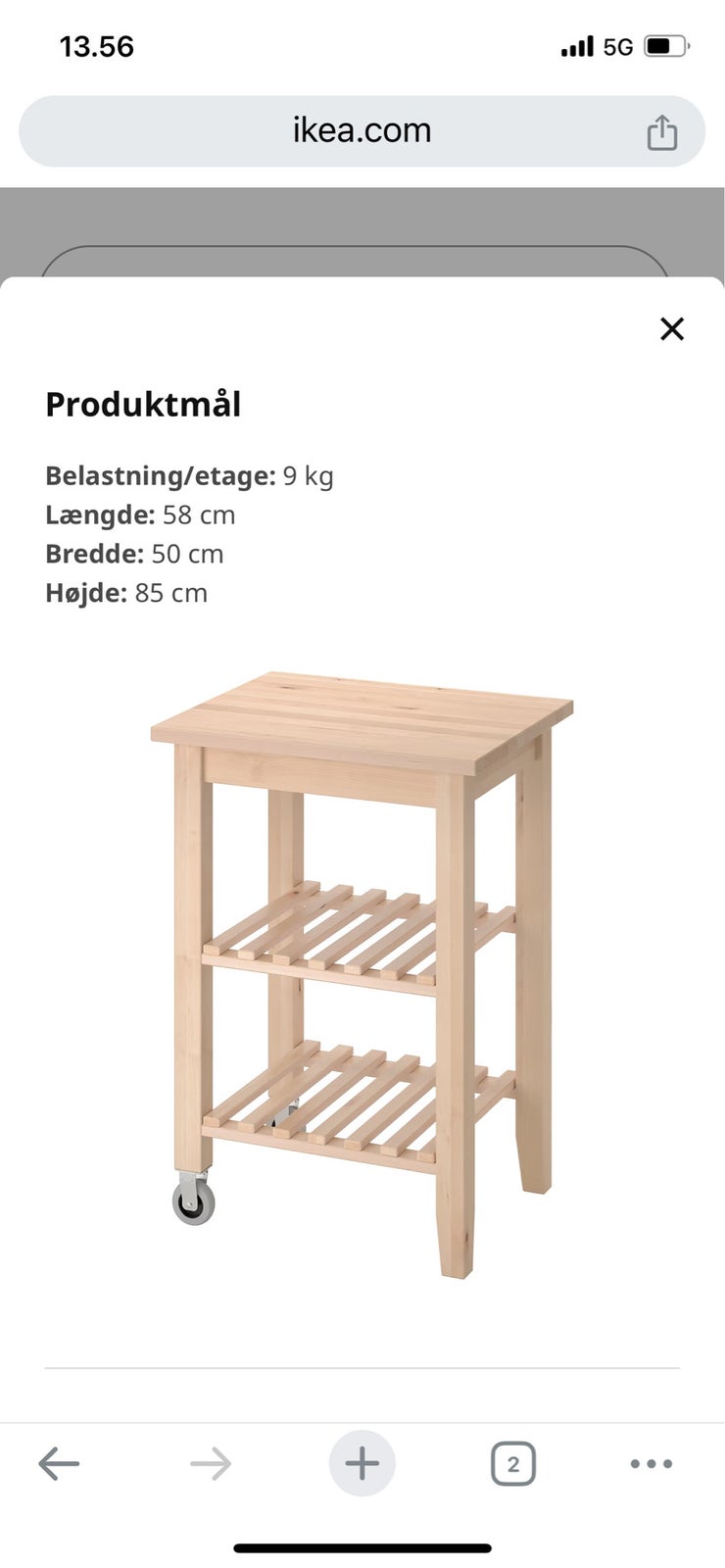 Andet, Rullebord Ikea
