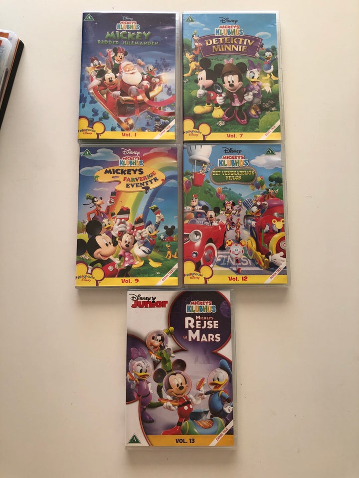 Mickeys Klubhus, instruktør Walt Disney, DVD