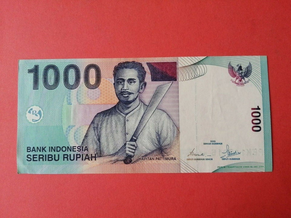Asien, sedler, 1000 Seribu Rupiah.