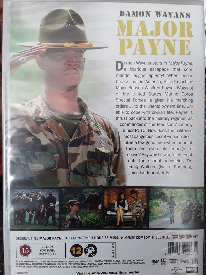 Major Payne, DVD, komedie