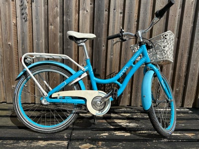 Pigecykel, citybike, Kildemoes, Retro, 20 tommer hjul, 3 gear, Fin pigecykel i azur blå.
Den fungere