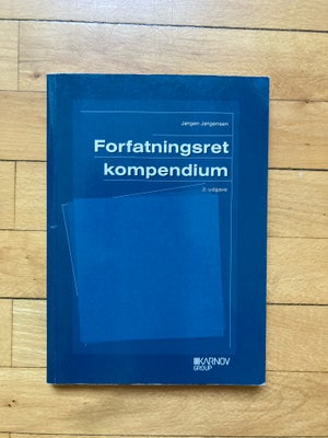 Forfatningsret kompendium, Jørgen Jørgensen, år 2018, 2. Udgave udgave