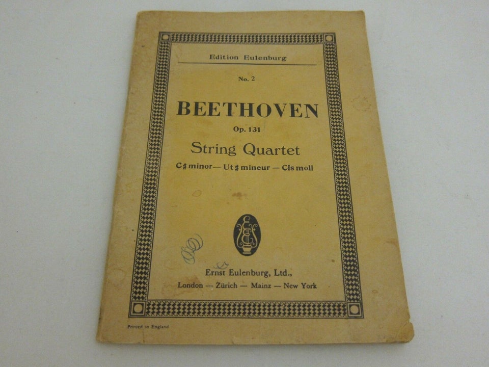 Violin, Beethoven String Quartet