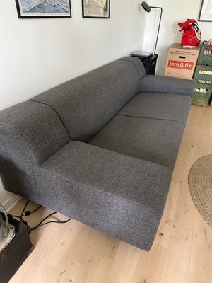 Sofa, uld, 3 pers. , Bolia, Str 214*95*68 i grå uld