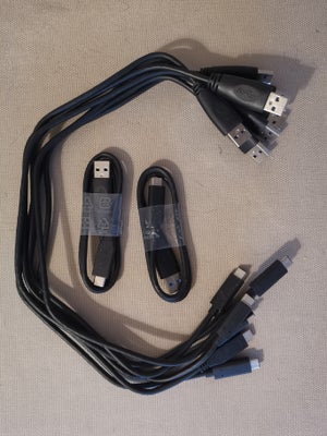 Ledning, 0,5 m., 0,5m USB a til c USB 3.1
8 stk.
10kr./stk eller 50 samlet
type c til c haves også

