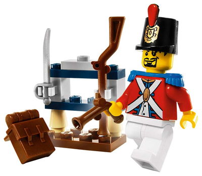 Lego Pirates, 8396 Soldier's Arsenal
Komplet med byggevejledning minifigur og alle klodser.
Ingen æs