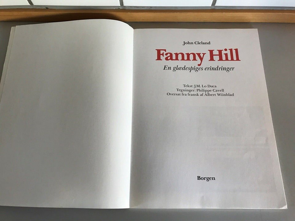 Fanny Hill , John Cleland, Tegneserie