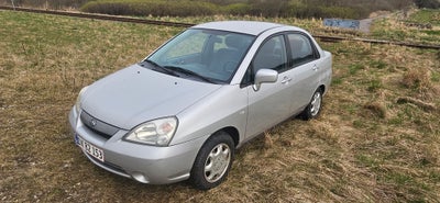 Suzuki Liana, 1,3, Benzin, 2003, km 105000, sortmetal, nysynet, ABS, airbag, 4-dørs, centrallås, ser