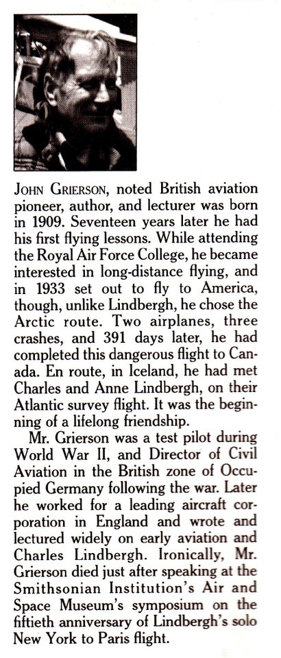 I REMENMBER LINDBERGH , John Grierson, emne: flyvemaskiner