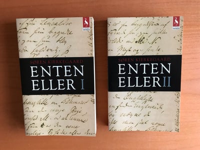 Enten Eller Bind I og II, af Søren Kierkegaard, emne: filosofi, Sælges samlet for 300 kr.

Enten – E