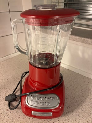 Kitchenaid Artisan Blender Rød, KitchenAid, Flot rød blender fra KitchenAid. 

Står som ny. 

Kan se