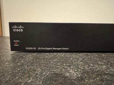 Switch, Cisco SG300-20, Perfekt, Cisco Small Business SG300-20 - 20-ports Layer 2 administreret swit