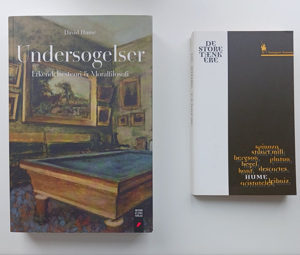 Undersøgelser - Erkendelsesteori & Moralfilosofi, HUME,