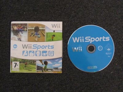 Wii Sports, Nintendo Wii, 
- I org etui,
- Fin stand !
- (7 år),
- 5 stk haves
- Pris er pr/spil:
- 