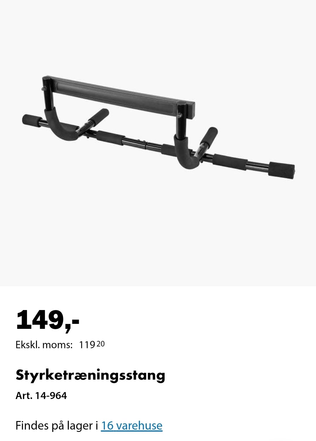 Andet Styrketr ningsstang Biltema dba.dk K b og Salg af Nyt