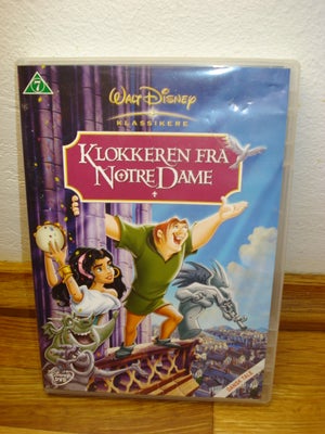 Klokkeren fra Notre Dame, DVD, animation, Walt Disney tegnefilm nr. 34 fra 1996.

Tlf. 9385 3436

Se