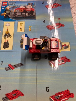 Lego City, 7241, Lego city brandbil/indsatsleder bil model 7241