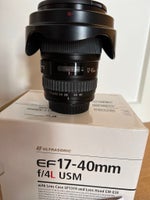 Canon EF 17-40 mm. F/4L USM, Canon, EF 17-40 mm. F/4L USM