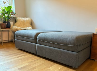 Sovesofa, Ikea Vallentuna, b: 80 l: 200, 
VALLENTUNA modulopbygget sovesofa fra IKEA. Grå. Modulerne