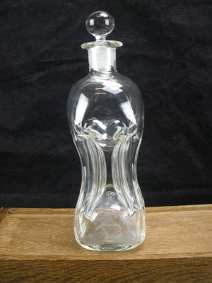 Glas, Klukflaske 23 cm, Holmegaard, Fin klar klukflaske fra Holmegaard.

Flasken måler 23 cm i højde