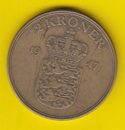 Danmark, mønter, (592) 2 Kr. Fr. IX
