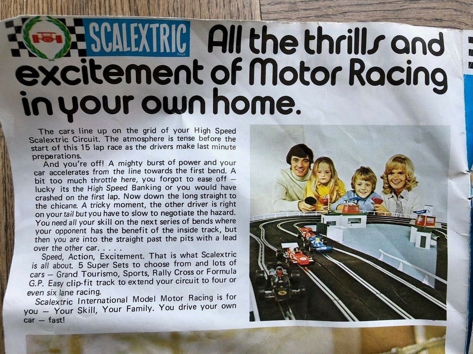 Racerbane, Vintage Scalextric (tidlig 70'erne), skala