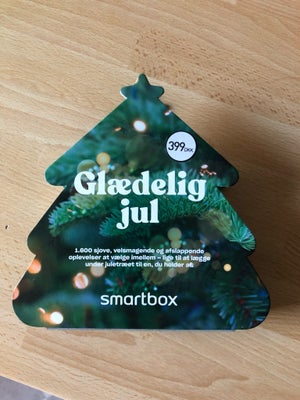 Gaveæske glædelig jul Smartbox 
1600 Forskellige oplevelser at vælge imellem. 
Æsken er stadigvæk pl