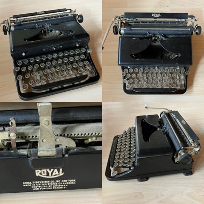 Skrivemaskine, Royal type 0, Rejseskrivemaskine fra 1930’erne made in Amerika 