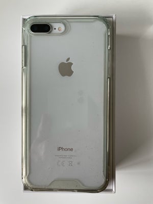 iPhone 8, 64 GB, hvid, Perfekt, Panserglas og klar beskyttelse