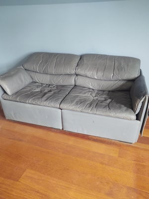 Sofa, læder, BD Furniture, Finsk 70er designersofa, OY Bj Dahlqvist. Blå læder. Meget lækker og blød