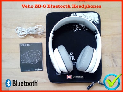 headset hovedtelefoner, Veho, Veho ZB-6 Bluetooth, God, 

Veho ZB-6 hovedtelefoner Bluetooth - Hvid 