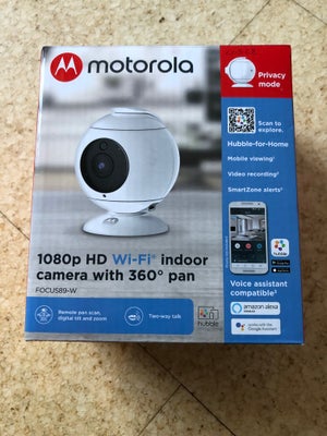 Overvågningskamera, motorola 1080p hd wifi indoor camera, Ny og nædte ubrugt. Fejler intet