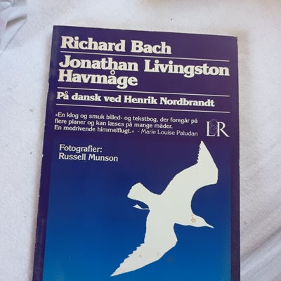 Jonathan Livingston Havmåge, Richard Bach, genre: anden kategori, Pæn stor pb. med lidt slidt omslag